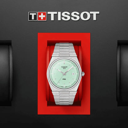 Tissot PRX Quartzo verde claro 40mm