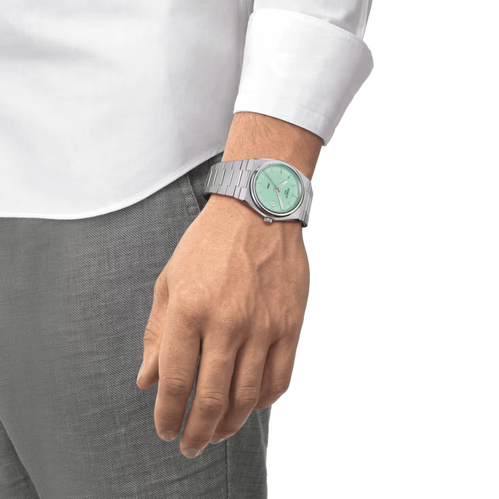 Tissot PRX Quartzo verde claro 40mm